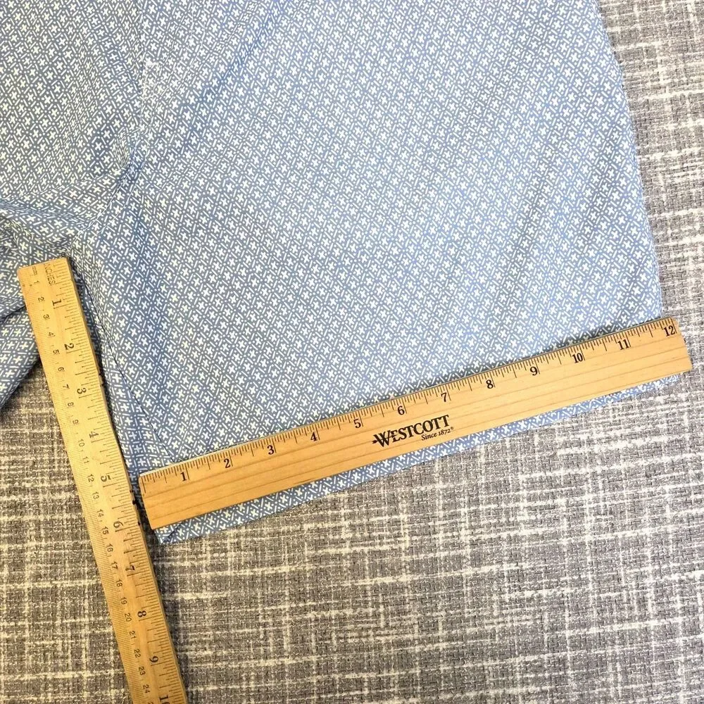 Abercrombie & Fitch Woven Mesh Lined Swim Shorts Men's - SEE MEAS Blue/Geomet